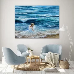 The Sea And Me -Art Mural Shop beach paintings sea 214048759