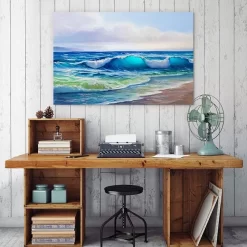 The Turquoise Wave -Art Mural Shop beach paintings wave 124881665 2