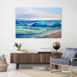 The Turquoise Wave -Art Mural Shop beach paintings wave 124881665