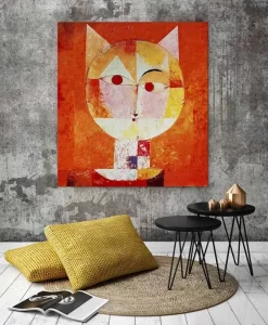 The Orange Cat -Art Mural Shop cat art 95316235 1