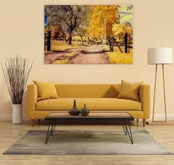 The Yellow Path -Art Mural Shop fb0006 add image