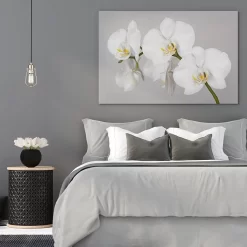 White Orchid Branch -Art Mural Shop interior design ideas bedding 133396361