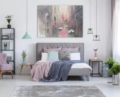 Canal In The Morning Mist -Art Mural Shop plants master bedroom design 137543448