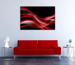Waves Of Red -Art Mural Shop red wave art 87077837