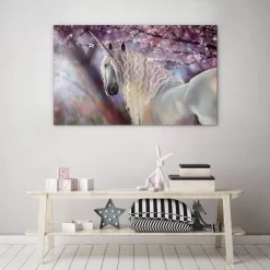 Unicorn In The Blossom -Art Mural Shop wall art prints 116187757 lifestyle min