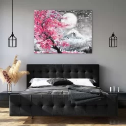 Sakura Evening 5 Sakura Evening -Art Mural Shop wall art prints 120794247 lifestyle min 2