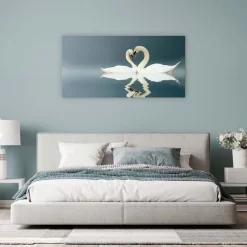 Love Swans Panorama -Art Mural Shop wall art prints 12112158 lifestyle min 2 1