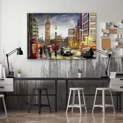 Dusk Falls In London -Art Mural Shop wall art prints 167015010 lifestyle min 2