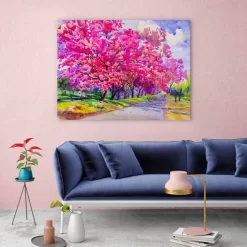 Cherry Blossom Path -Art Mural Shop wall art prints 197578145 lifestyle min 2