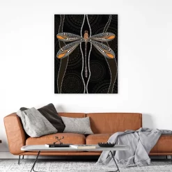 Dragonfly Dots -Art Mural Shop wall art prints 206972492 lifestyle min