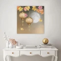 Paper Lantern Fall -Art Mural Shop wall art prints 282211393 lifestyle min 3