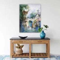 Under The Pagoda Bridge -Art Mural Shop wall art prints 294388167 lifestyle min