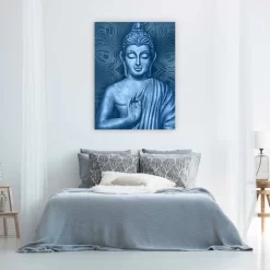 Buddha In Blue -Art Mural Shop wall art prints 343874174 lifestyle min