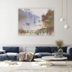 Moored In The Mist -Art Mural Shop wall art prints 385519753 lifestyle min 3