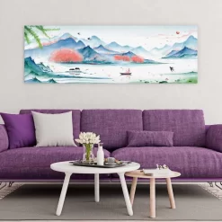 Spring Lake Panorama 8 Spring Lake Panorama -Art Mural Shop wall art prints 433863941 lifestyle min 2
