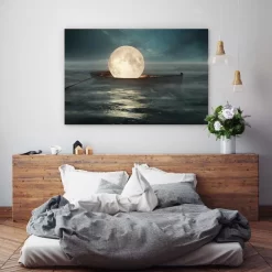 The Moon Boat -Art Mural Shop wall art prints 454750703 lifestyle min 2