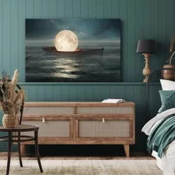 The Moon Boat -Art Mural Shop wall art prints 454750703 lifestyle min