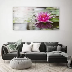 Pink Water Lily -Art Mural Shop wall art prints 52988888 lifestyle min 1
