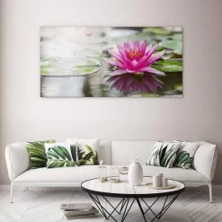 Pink Water Lily -Art Mural Shop wall art prints 52988888 lifestyle min 2