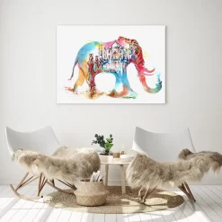 Indian Elephant -Art Mural Shop watercolour art elephant 63336891